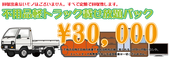 不用品軽トラック載せ放題パック
